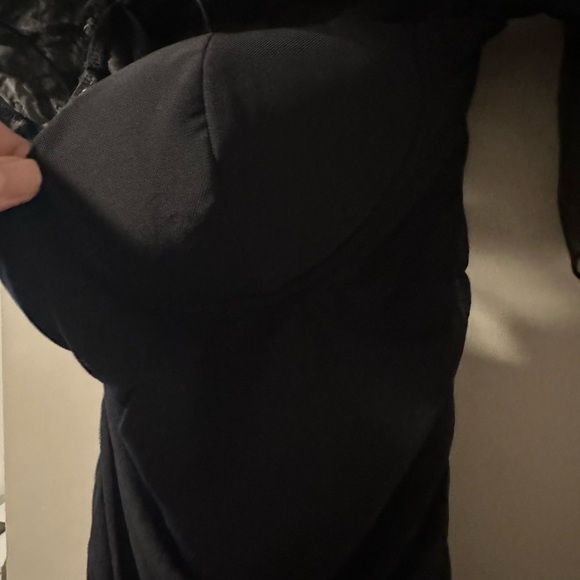 Black Mini Off the Shoulder Dress - Picture 6 of 6